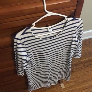 Navy and white striped dress from Old Navy